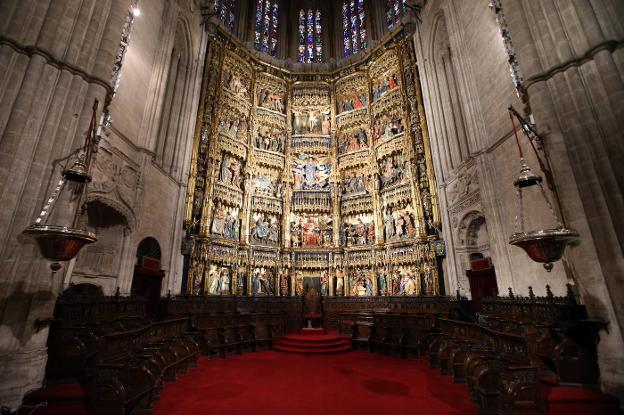 El retablo de la Catedral, al descubierto