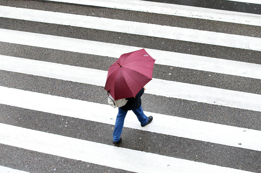 Asturias recibe a los Reyes con lluvias