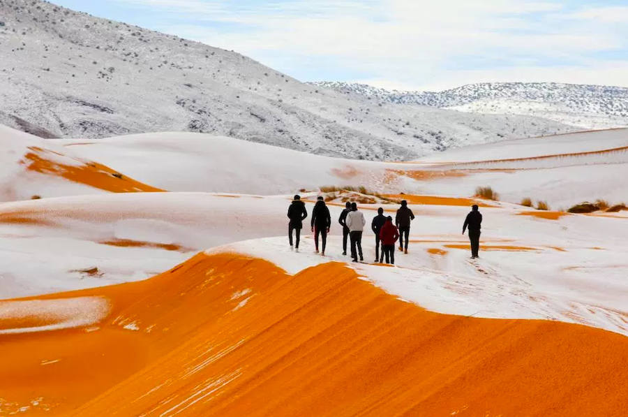 El Sáhara, nevado