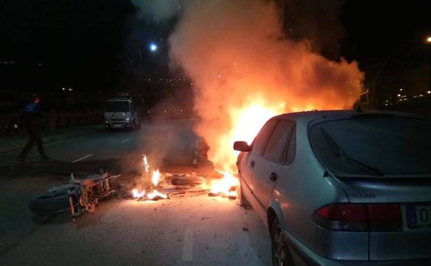 Muere un joven en un accidente de moto cerca del Carlos Tartiere