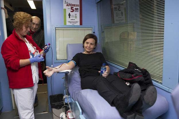 Carmen Moriyón: «Donar sangre es un gesto de solidaridad inmenso. Vale la pena»