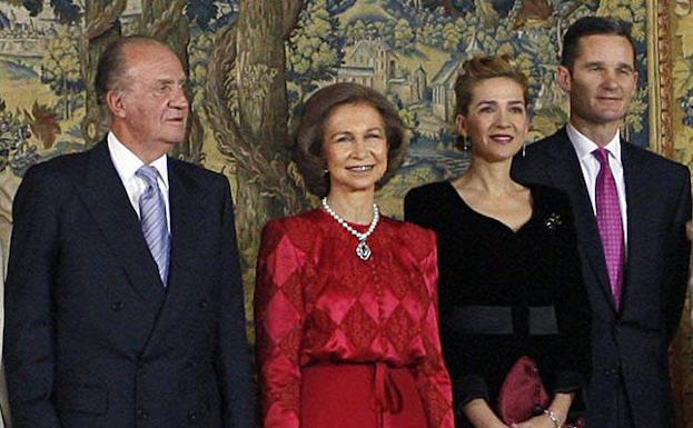 Don Juan Carlos, en el 50 cumpleaños de Urdangarin