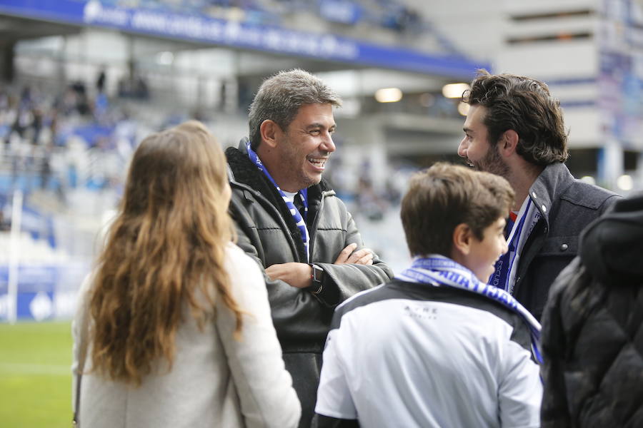 El ambiente previo al partido en el interior del Tariere