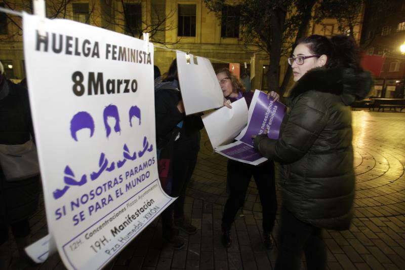 Asturias secunda la huelga feminista en el Día Internacional de la Mujer