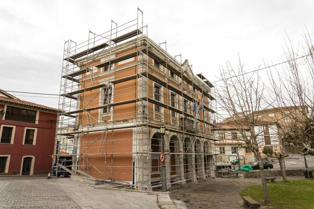 Obras en el Consistorio ribadedense