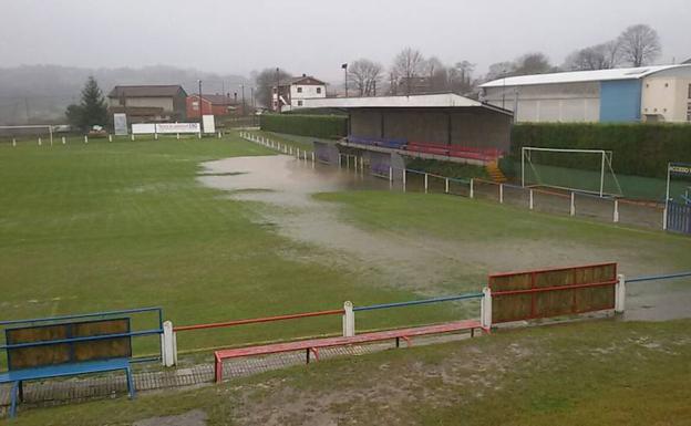 Se aplaza el Valdesoto-Real Avilés por inundación del terreno de juego