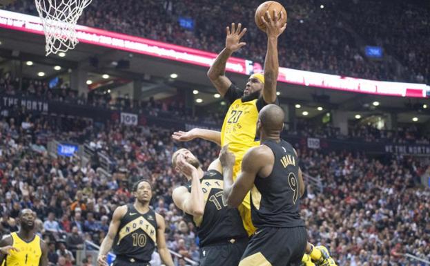 Ibaka lidera a los Raptors, que ganan la Conferencia Este