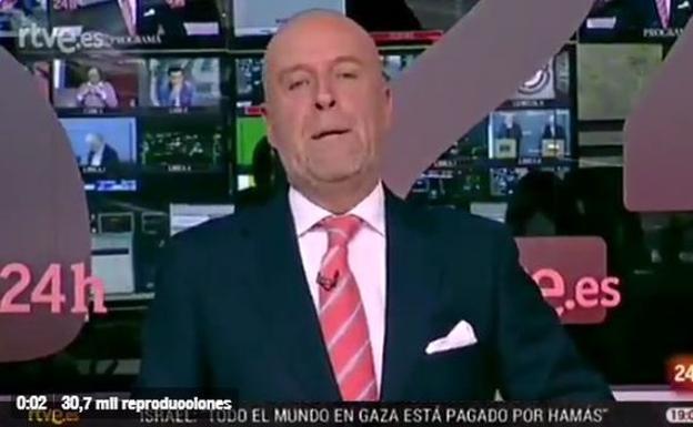 El chascarrillo viral de un presentador del canal 24 horas: «Volvemos mañana desde el Pirulí que te vi»
