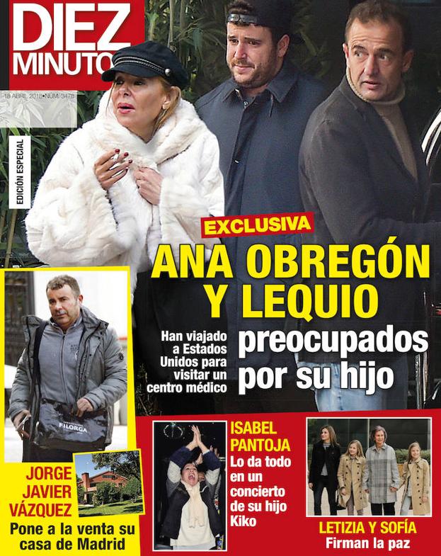 Ana Obregón y Lequio, preocupados por su hijo