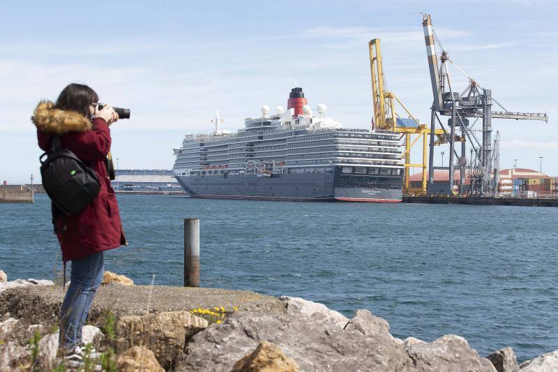 El lujo del 'Queen Victoria' llega a Gijón