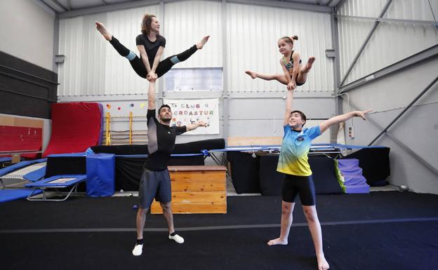 Pasión por la gimnasia acrobática