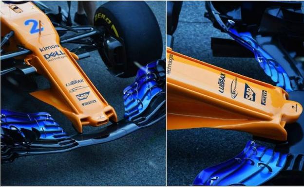 El revolucionario morro de McLaren que Alonso estrenará en Montmeló