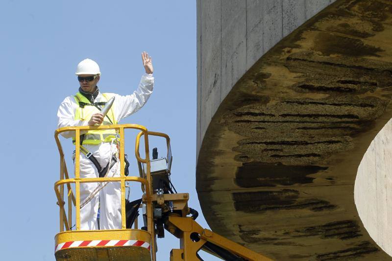 Comienzan los trabajos de restauración en el 'Elogio del Horizonte'