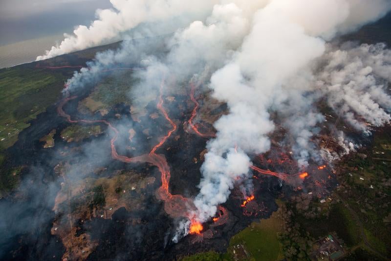 Las espectaculares imágenes de la erupción del Kilauea en Hawái