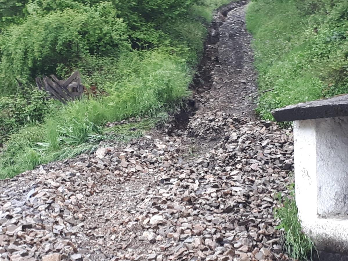 Las intensas lluvias provocan varios argayos en Degaña