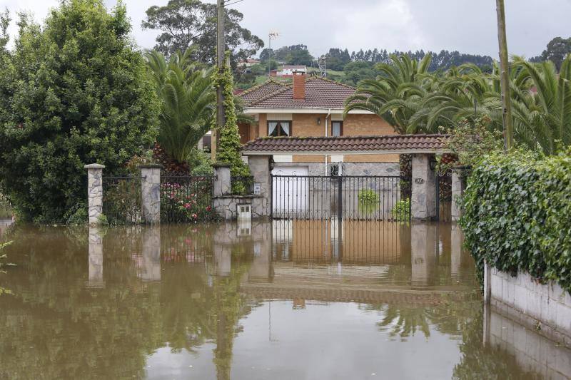 Porceyo, afectada por la tromba de agua