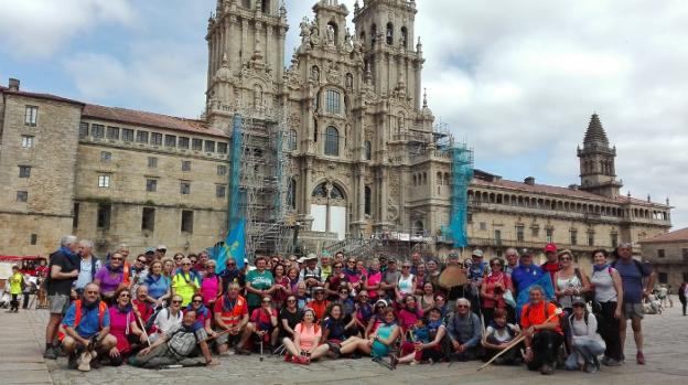 Amigos del Camino de Siero, Noreña y Sariego llegan a Santiago