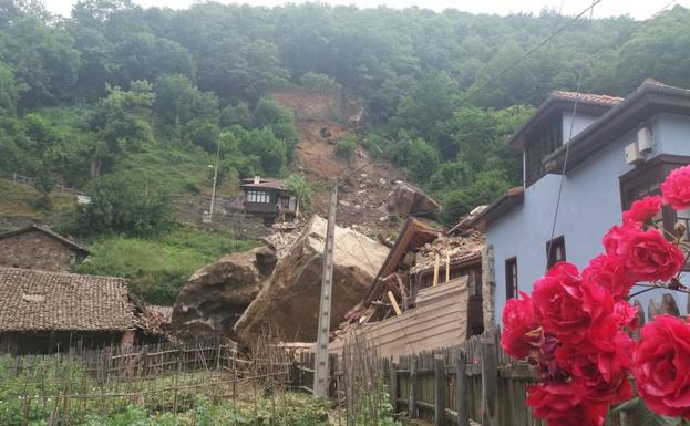 Las imágenes de La Cortina tras el desprendimiento