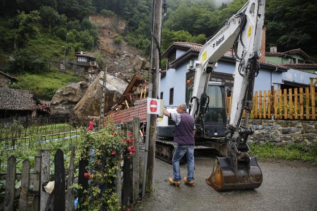 Comienzan las obras en el argayo de La Cortina, que durarán al menos tres meses