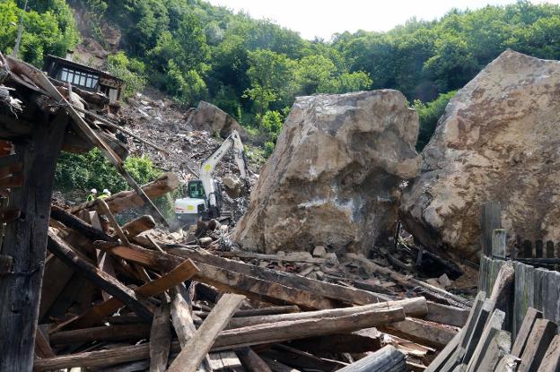 Los trabajos por el argayo de La Cortina costarán un mínimo de 350.000 euros