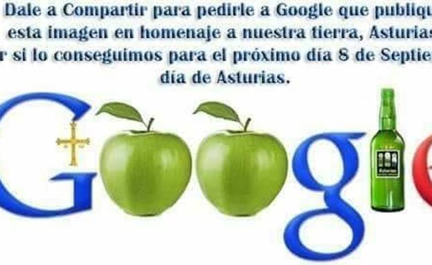 Los asturianos piden a Google que haga un homenaje a Asturias