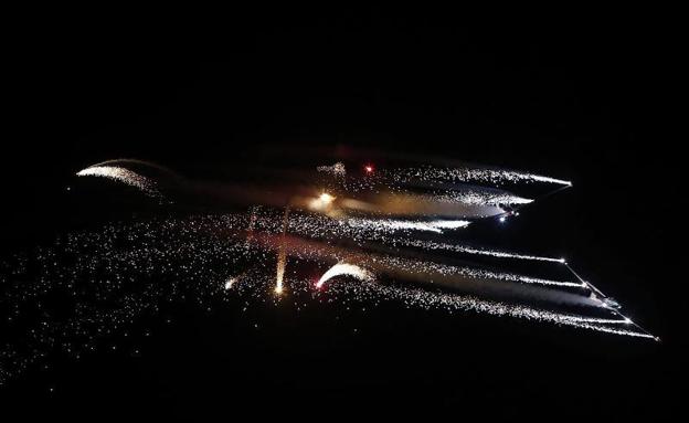 Deslumbrante preludio del Festival Aéreo de Gijón