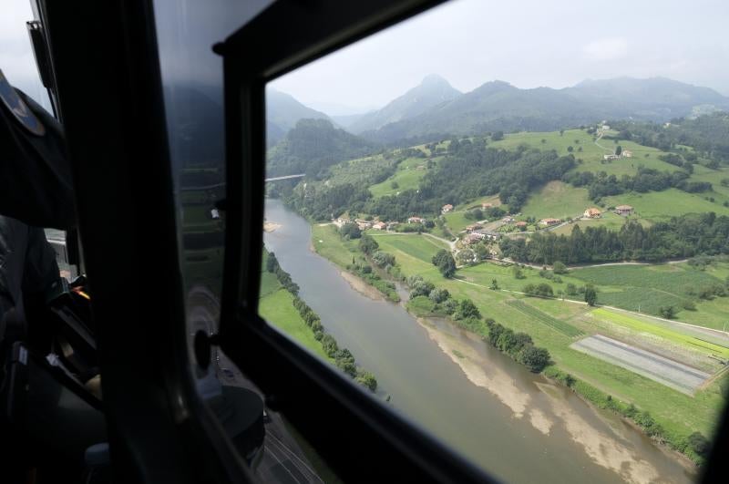 El Sella, viglancia por tierra, mar y aire