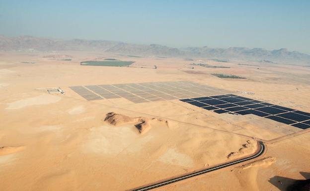 Jordania. Planta fotovoltaica de Quweira.