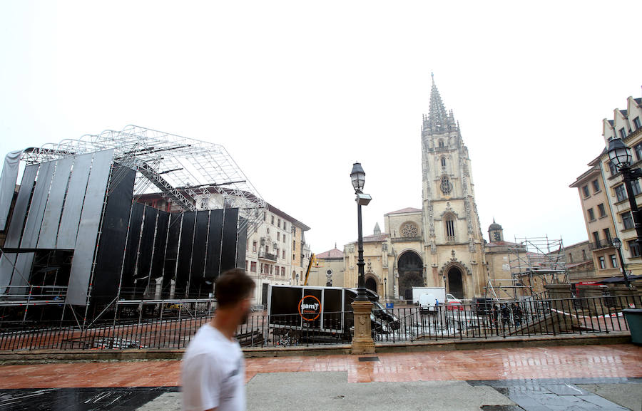 Los diez escenarios de las fiestas de San Mateo en Oviedo