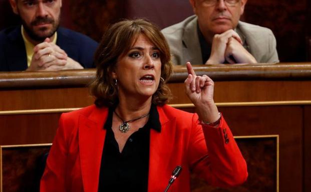 Delgado insiste en que no dimitirá : «Ni este gobierno socialista, ni esta ministra va aceptar el chantaje de nadie»