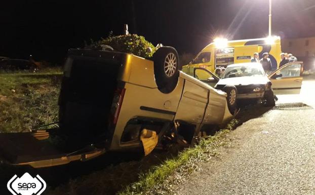 Tres heridos en un accidente de tráfico en El Franco