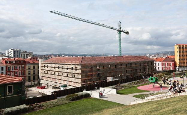 Las obras de consolidación de Tabacalera acabarán en enero