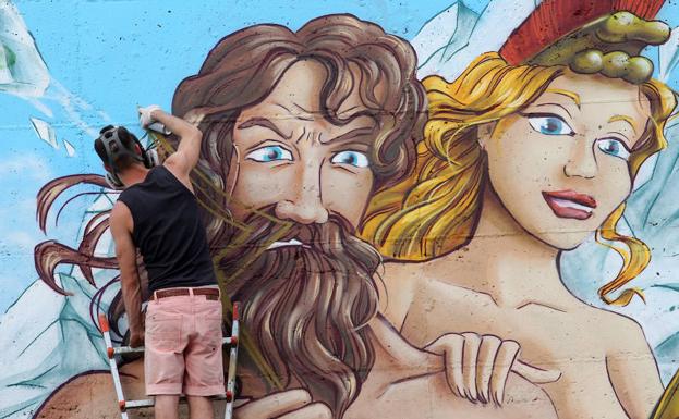 Polémica en Oviedo por el cambio de un mural por supuesto 'sexismo'