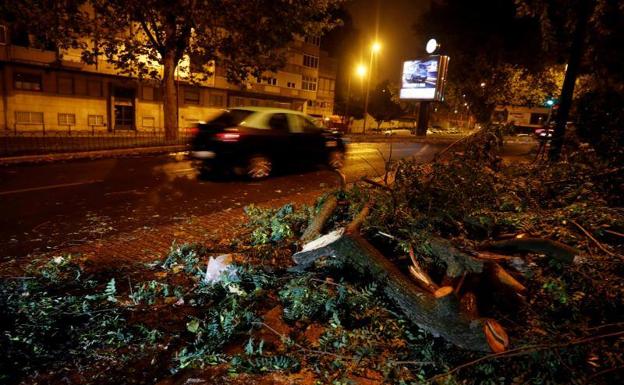 Vuelos cancelados y cortes de luz por el impacto de la tormenta Leslie en Portugal