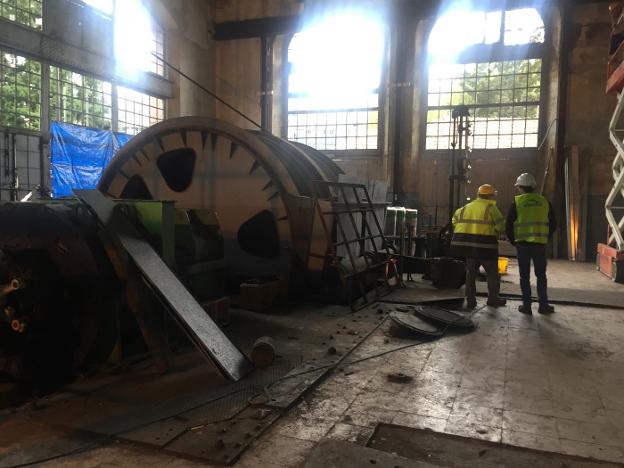 Hunosa rehabilita la sala de máquinas para el control de la geotermia de Barredo