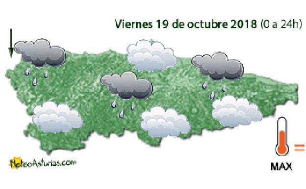 La lluvia seguirá presente este viernes en Asturias