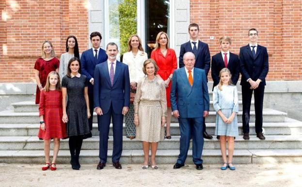 La Infanta Cristina y sus hijos, en la celebración de los 80 años de la Reina Sofía