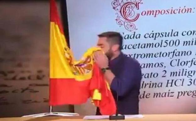 Cancelan dos funciones de Dani Mateo tras la polémica por la bandera de España