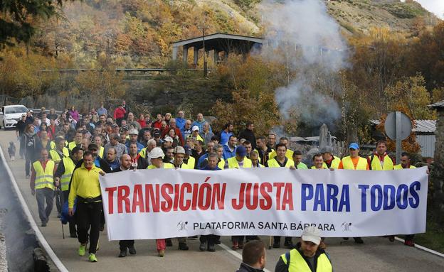 La marcha minera llega a Asturias