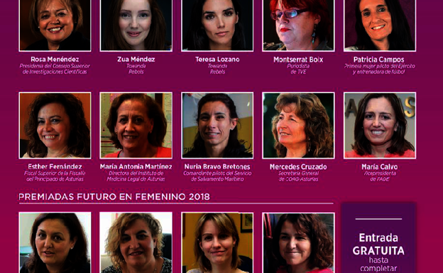 Grandes mujeres que podrás ver en las conversaciones sobre futuro en femenino en Gijón