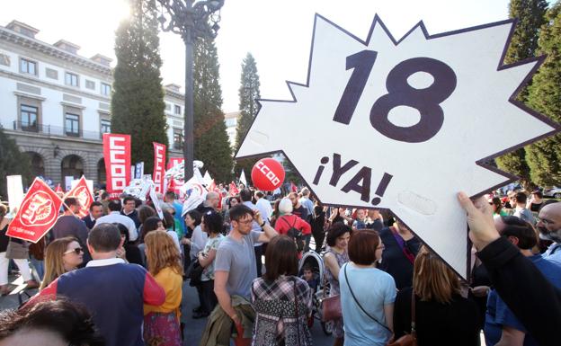 Sindicatos y Educación acuerdan la vuelta a las 18 horas lectivas en Secundaria