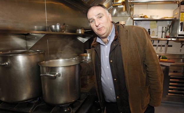 El cocinero asturiano José Andrés, nominado al Nobel de la Paz