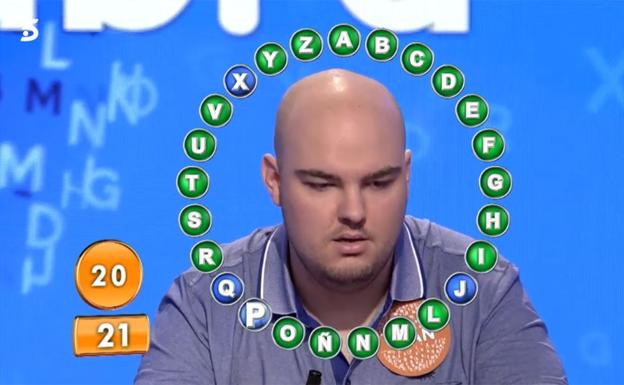 Fran González, en la cuerda floja en Pasapalabra