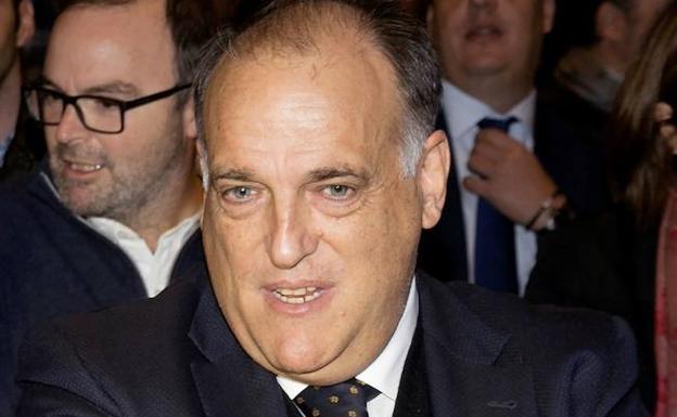 Javier Tebas, imputado por alzamiento de bienes