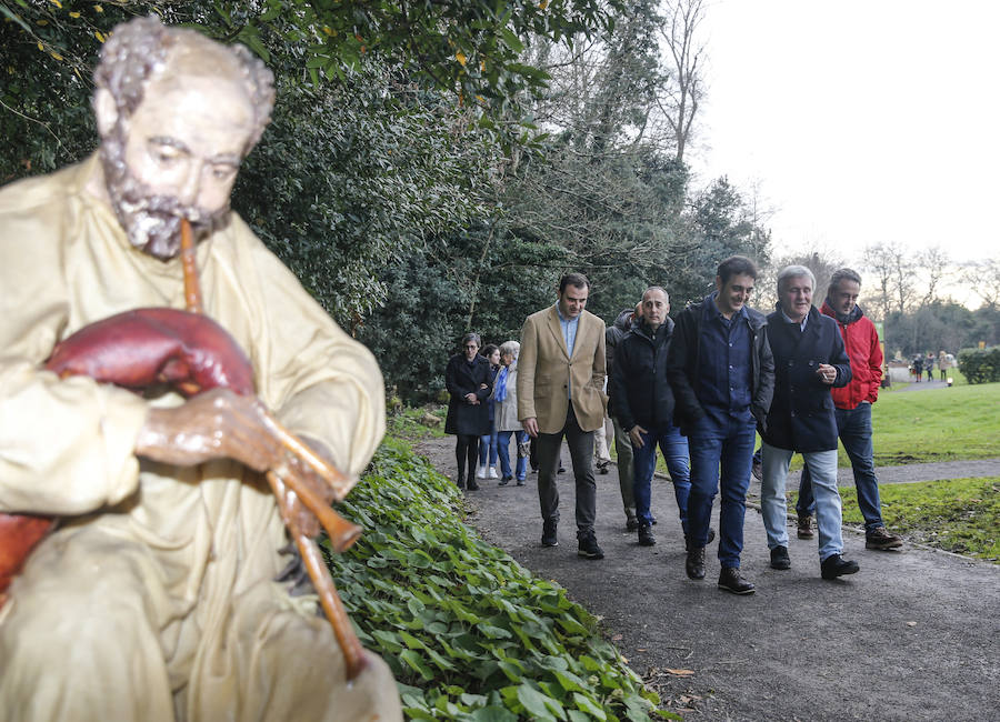 El Jardín Botánico abre al público el Belén de 'El Ponticu'