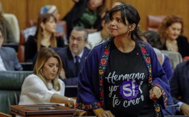 Teresa Rodríguez critica la «complicidad con los asesinatos machistas» de Vox