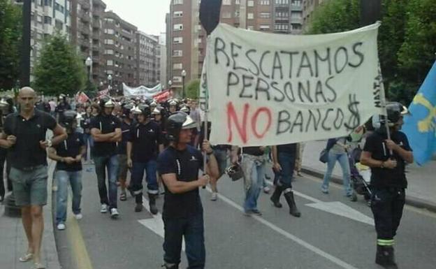 El aplaudido alegato de una bombero en apoyo a la Brigada de Salvamento Minero