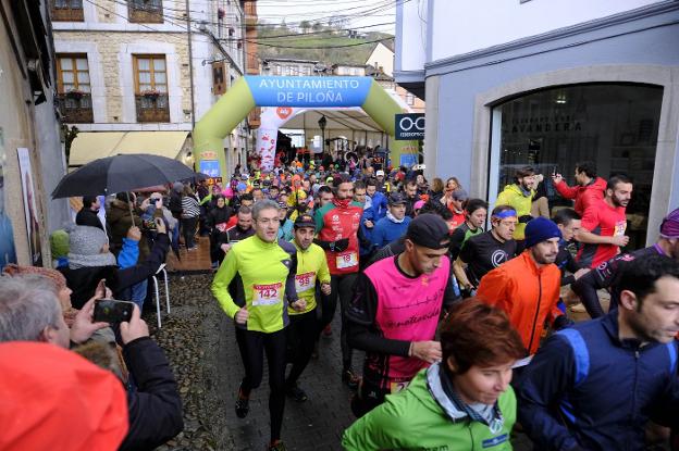 El Cayón Trail se impone sobre el frío en Infiesto