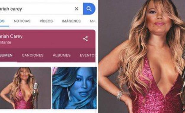 ¿Es realmente Mariah Carey? En Google, la primera imagen oficial que te sale es esta