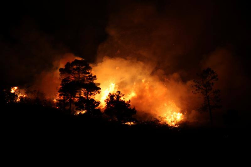 Incendios en Asturias, imágenes